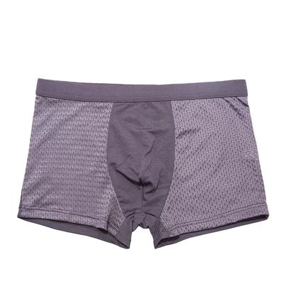Crotch Mens Boxer Briefs Bamboo Fiber U Shape Breathable Quick Dry Underwear