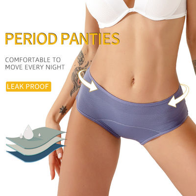 Eco-Friendly Bamboo Viscose Fabric Cool 3 Layers Female Leakproof Period Panties