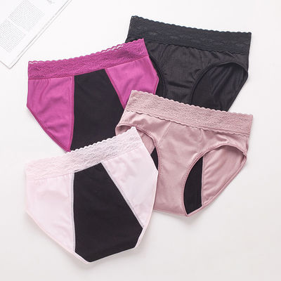 Sexy lace 4 Layers Leak proof Panties Menstrual High Rise for girls
