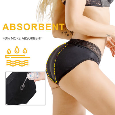 Mid-Rise Period Pants Heavy Flow 4 Layers Women Absorbent Pants For Periods