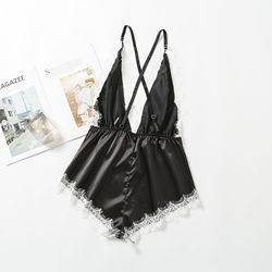 Female Soft Sexy Bodysuit Lingerie Mature Women Babydoll Transparent Sexy Underwear
