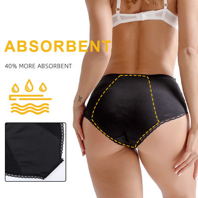 Lace Organic Cotton Period Underwear Female Menstrual Lace Period Underwear