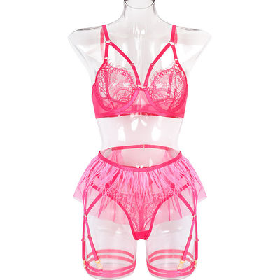 Sexy Pink Underwear Set Vendors Sexy Lingerie for Valentine's Day