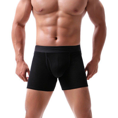 Plus Size Cotton Boxer Shorts Sports Mid-Rise Gym Boxer Briefs Custom Brand