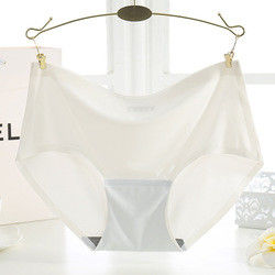 Anti-Static Seamless Underwear Female Breathable Ice Silk Mid Waist Underwear