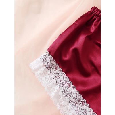 Lace Floral Sexy Bodysuit Lingerie Fashion Silk Satin Sleepwear For Womens