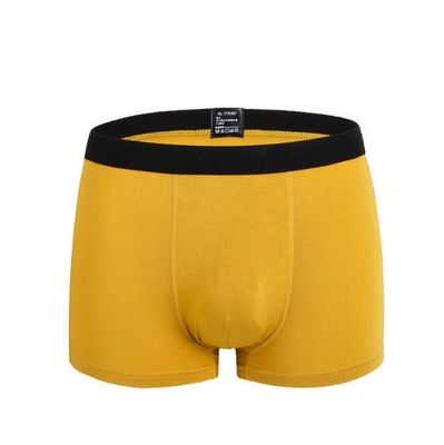 Customized Breathable Bamboo Fiber Underwear Mid Rise Plus Size Men Boxer Briefs