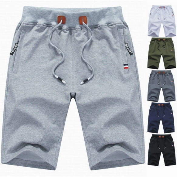 Jogger Sweat Drawstring Cotton Gym Shorts M-7XL Polyester Men Shorts
